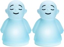 Sæt af 2 Mindfulness Meditation Angst & Stress Relief Tool, Afslappende elementer til voksne børn, Opgraderet 2 i 1 Touch Breathing Night Light