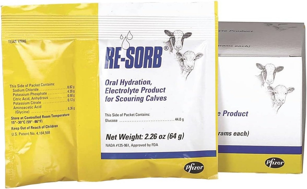 PFIZER DYRESUNDHED 8142 Resorb Electrolyte Packet, 64g