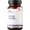 Design for sundhed Lithium Synergy - 5mg Lithium Orotere med TMG + B12 Methylcobalamin - Biotilgængelig Mood + Methylation Support, Non- GMO + Vegetar (120 kapsler)