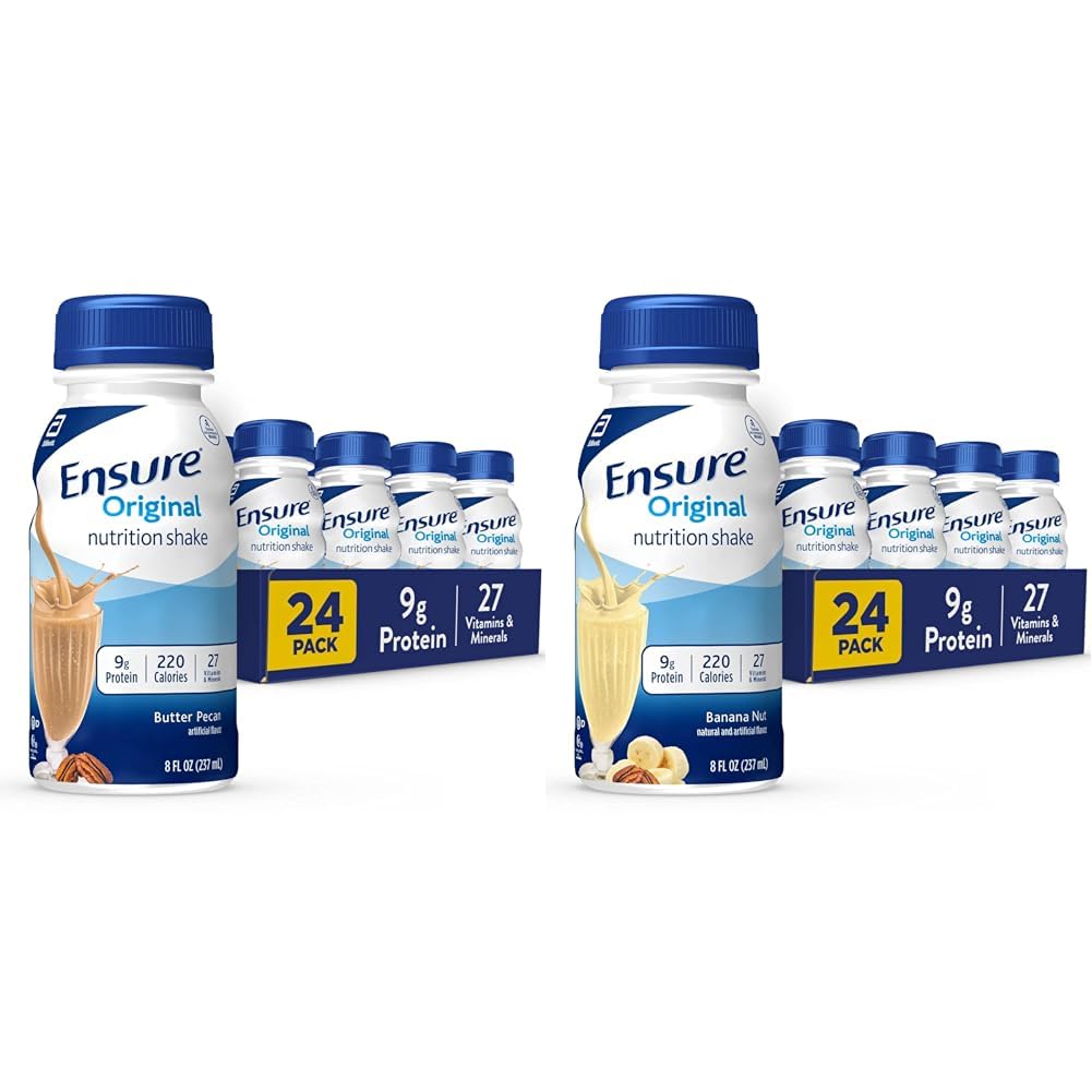 Sikre original Smør Pecan & Banana Nutrition Shakes ttesmå 124; Meal Erstatning Depot 124; 24 Pack Bundle