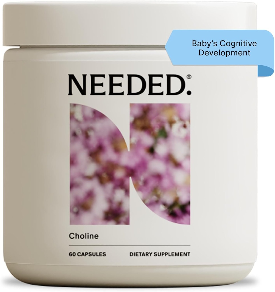Det var nødvendigt. Prenatal cholin for kognitiv udvikling - Cholin supplement aids Baby Brain Development - Understøtter sund graviditet & Metabolisme - Tredjeparts testet - 60 kapsler