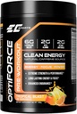 EC Sports OptiForce Pre- Workout Tropical Blast Supplement Powder - Clean Energy & Natural Coffein w / Long- Lasting Endurance and Focus - 30 Serveringer