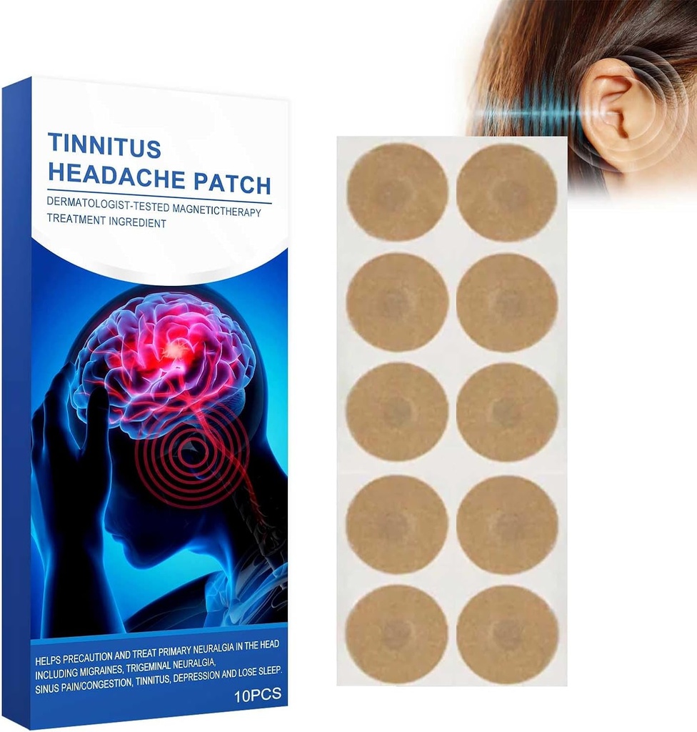 Tinnitus Patches, 10 Pc Øre Patches for Tinnitus, Øre Smerte Patch, Hørelse Svækket, Itchy Ører / Non- vævet stof Patch (10PCS)
