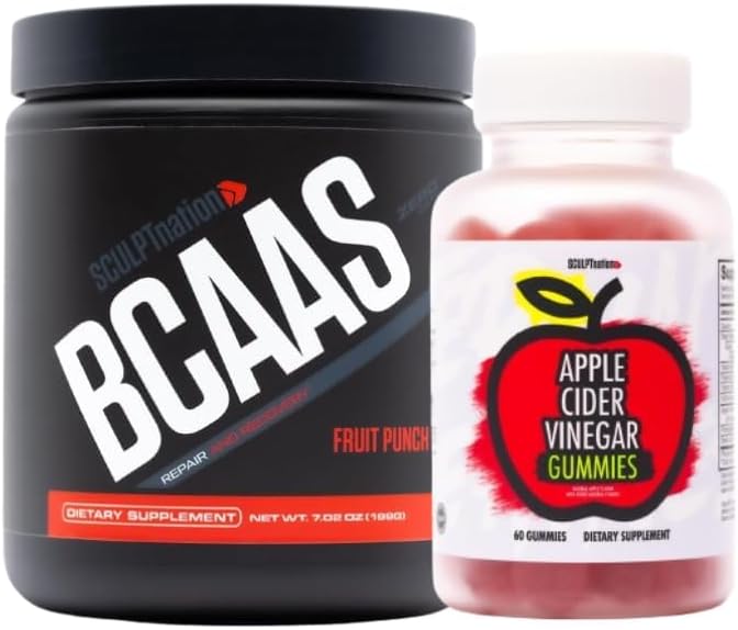 Schedpt Nation by V Shred BCAA Powder and Apple Cider Vincicle Bundle