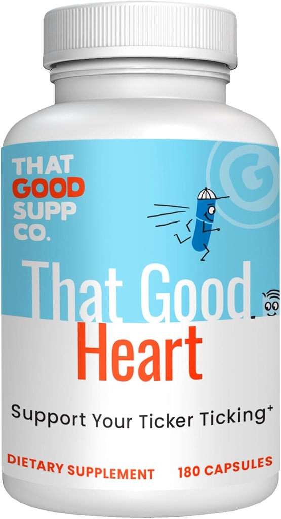 That Good Supp Co - That Good Heart CoQ10 Nutritional Supplement for Mænd & Kvinder - Understøtter General Health & Blood Circulation - Made in USA