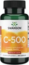 Swanson vitamin C med Rose HIPS immunsystem Support Skin Kardiovaskulær sundhed Antioxidant Supplement 500 mg 100 kapsler