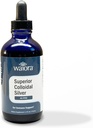 Superior Colloidal Sølv, Waiora, Flydende Mineral Supplement, 40 PPM, til immunstøtte, Blå glasflaske med dråbetæller (1 m. / 22 serv.)