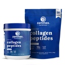 Zammex Collagen Peptider Powder Unflavored 600g + 30 Sticks Rejsepakker