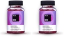 IGK biotin hår gummies 10,000mcg biotin (60 greve), jordbær smag, hårvækst supplement gummies for sundt hår, hud & negle, Vegan, hjælp til at bekæmpe hårtab & tynding (pakke af 2)