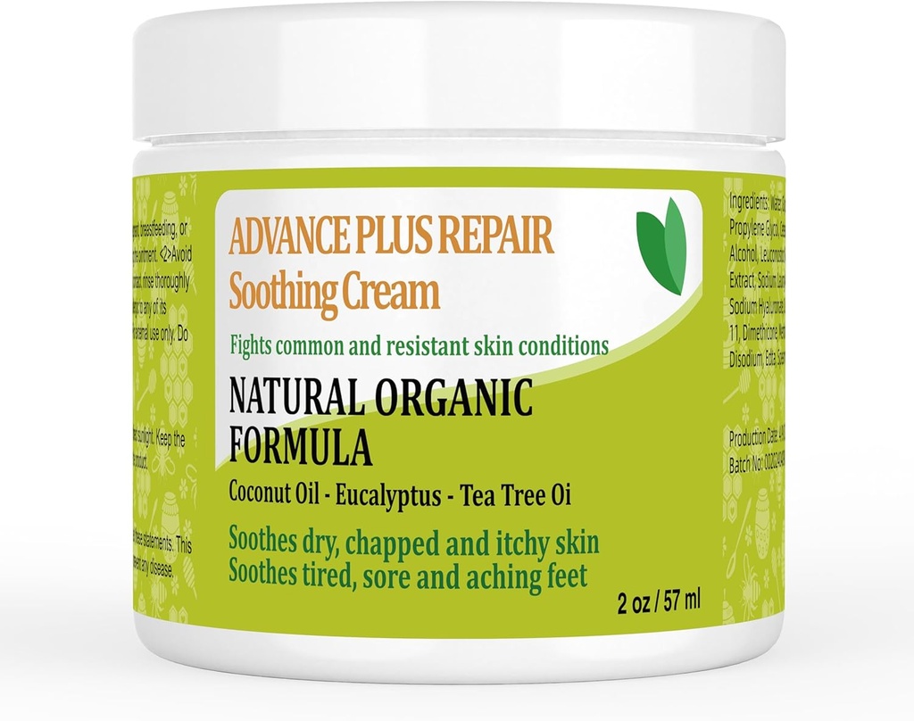 Heat Udslæt Cream, med Organic Manuka Honey and Tea Tree, Eksem Cream, for mænd og kvinder, Børn, Voksne, lindrer Nappy Udslæt, Anal Itch, lindrer ømhed, ikke-irriterende sensation