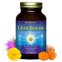 HealthForce SuperFoods Lever Rescue - Natural Lever Cleanse - med mælk tidsel & Mælkebøtte Root - Gluten- Free & Vegan - 120 kapsler