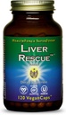 HealthForce SuperFoods Lever Rescue - Natural Lever Cleanse - med mælk tidsel & Mælkebøtte Root - Gluten- Free & Vegan - 120 kapsler