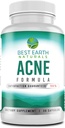 Bedste Jord Naturals AcneSupplement Formel Blemish Blocker Hjælper med at fremme klar, strålende, sund hud + Kampe Blemiser fra inden for 30 Greve