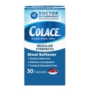 Colace Regelmæssig styrke afføring blødgøringsmiddel til genert effektiv Forstoppelse Relief, No. 1 Doctor Anbefalet afføring blødgøringsmiddel Mærke, 100 mg Docusat kapsler, 30 Greve