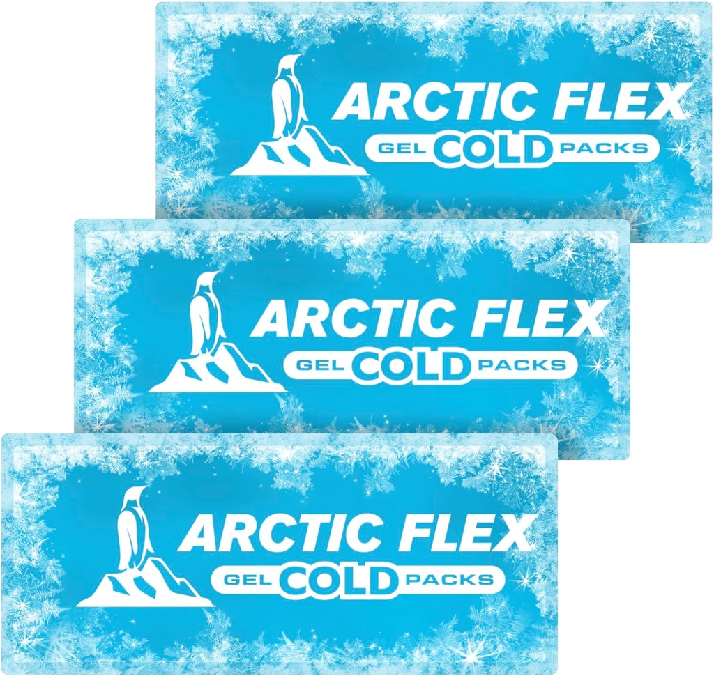 Arctic Flex Gel Erstatningsposer - Sized for Knee Ice Brace - kold og varm terapi for skader, smertestillende, hævelse - for genanvendelig kompression Wrap - for atletisk skade, kvinder og mænd