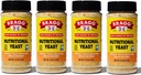Bragg Nutritional Gær Seasoning - Vegan, Gluten Free Ost Flakes - God kilde til protein & vitaminer - Nutriøs Savory Parmesan Ost Substitute - Ikke GMO Verificeret, 4.5 Ounce, 4 -Pack