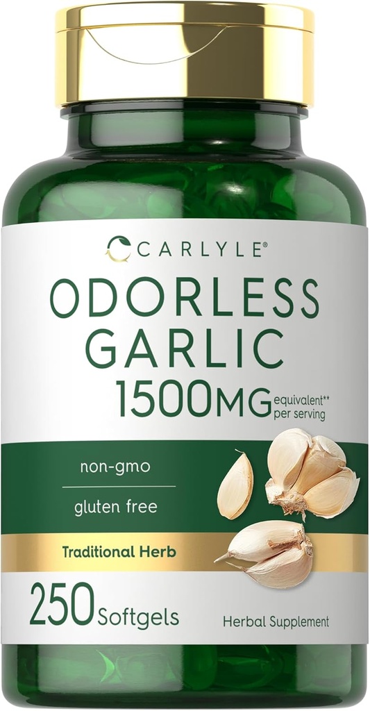 Carlyle Odorless Hvidløg Softgels 1500mg