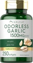 Carlyle Odorless Garlic Softgels 1500mg | 250 Count | Non-GMO, Gluten Free Extract Supplement
