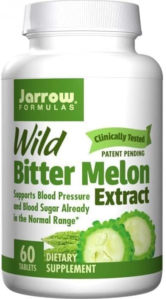 Jarrow Formulas Wild Bitter Melon Extract 1500 mg, Kosttilskud, 60 tabletter, Op til en 30 dages forsyning