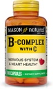 MASON NATURAL B- Kompleks med C-vitamin - Nervesystemet & Heart Health Support - 100 kapsler