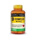 MASON NATURAL B- Kompleks med C-vitamin - Nervesystemet & Heart Health Support - 100 kapsler