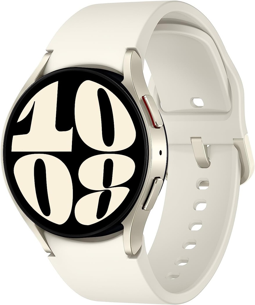 SAMSUNG Galaxy Watch 6 40mm Bluetooth Smartwatch w / Fitness Tracker, Personaliseret HR Zoner, Advanced Sleep Coaching, Heart Monitor, BIA Sensor, US Version, Guld (Fornyet)