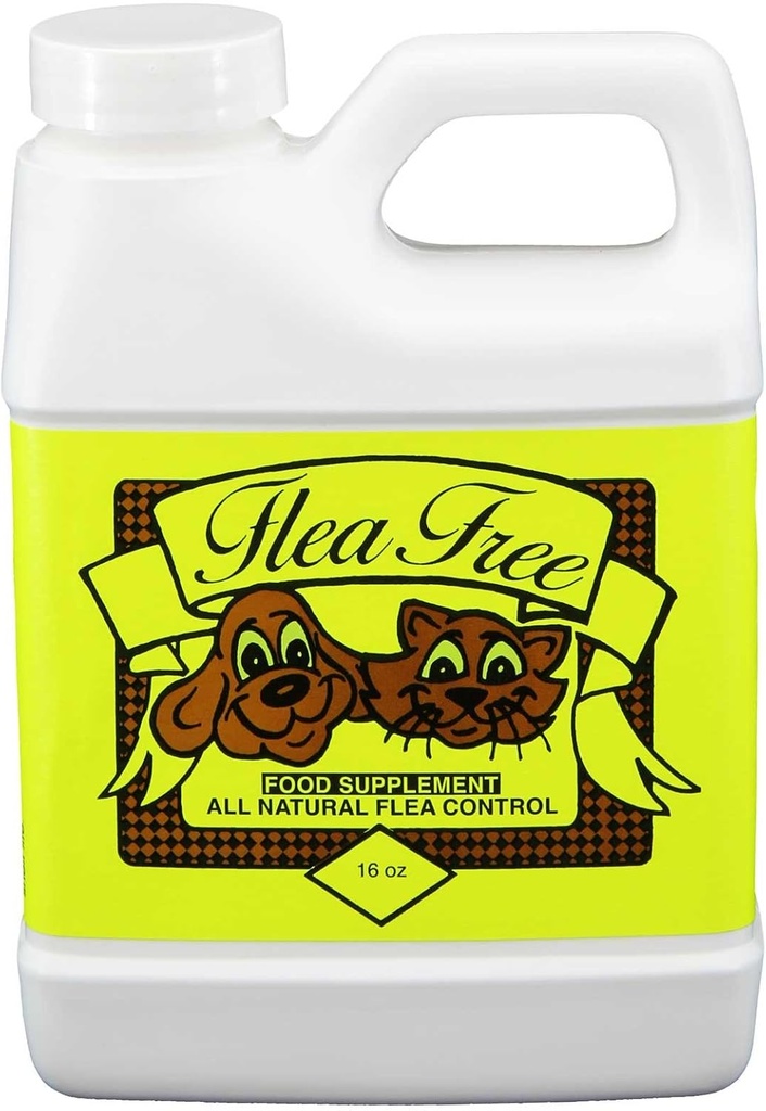 Flea-Free Pure Organic Food Supplement and Natural Pet Products , 16 Ounce