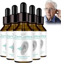Tinnitus Relief for Ringende Ører, Zencortex Cortex Ear Drops, Zencortex for Tinnitus, Hjælper med tromme sundhed, fremmer Audity Klarhed, Flaske til 30 dage (5 Pack)