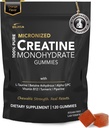 Creatin monohydrat gummier til mænd og kvinder - Sukker Gratis & Vegansk avanceret formel W / L-Taurine + vitamin B12 - for muskel Styrke, Muskler Builder, Recovery, Energy Boost, Pre- workout supplement