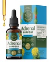HERBAMAMA Adrenal Support Liquid Drops - Vegansk Adrenal Tinktur med Ashwagandha Root & Rhodiola Rosea Extract - Non- GMO, Alkohol & Sugar- Gratis supplement - 28-dages levering