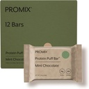 ProMix Nutrition Protein Puff Bars - Mint Chocolate- Marshmallow Crispy Treat - Great Tasting & Sund On The Go Snack - High Protein & Low Calorie - Gratis fra Gluten, Soy, & Corn - 12 Barer