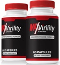 NutraRize (2 Pack) Maxvirilitet, Maxvirilitet High Performance Formel piller, All- Natural supplement til støtte muskel sundhed og samlede wellness, Official Pastillas Anmeldelser (120 Kapsler)