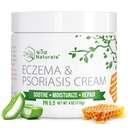 Wild Naturals Eksem & Psoriasis Cream til tørre, Itchy Skin - Eksem Relief for voksne & Børn - Fugtgivende Psoriasis Cream med Manuka Honey