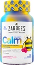 Zarbee 's Naturals Children' s Cale Gummies, Magnesium til børn i alderen 5 +, Melatonin-fri, Støtte til en rolig sind & krop, Kamille & Vitamin B6, Natural Raspberry Flavor, 30 Count Gummies