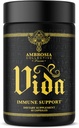 Ambrosia Vida Immunity Support, Elderberry, C-vitamin, D-vitamin og zink supplement, immunsystemet booster (60 kapsler)