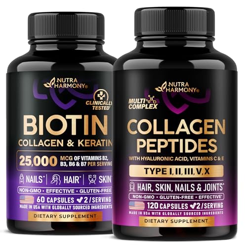 NUTRAHARMONY Biotin, Keratin & Collagen kapsler