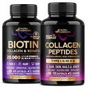 NUTRAHARMONY Biotin, Keratin & Collagen kapsler