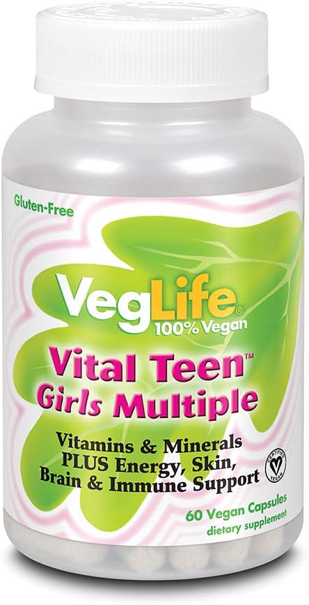VegLife Vital Teen Girls Multiple Veg Cap, 60 Greve