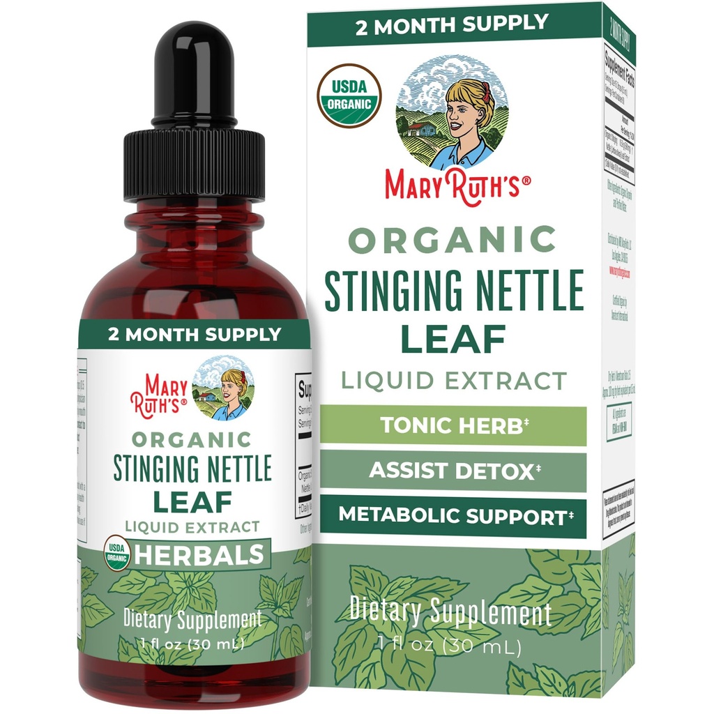 MaryRuth Organics Stinging Nettle Leaf Extract Note 124; Detox Supplement Herbal Drops Note 124; USDA Organics