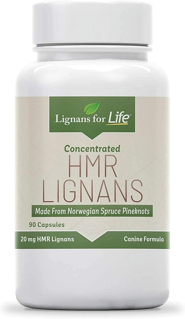 Lignans For Life HMR Lignans 20mg - 90 Capsules - Vitamin til sunde kæledyr 124; Natural Multivitamin MSD 124; Wellness Supplement MSD 124; Samlet sundhed med Phytonutrients