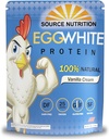 TradeKing 1 LB Egg White Protein Powder by Source Nutrition - 25 Bedste Protein, Build Lean Muscle, Dairy Free - Vanilla Cream