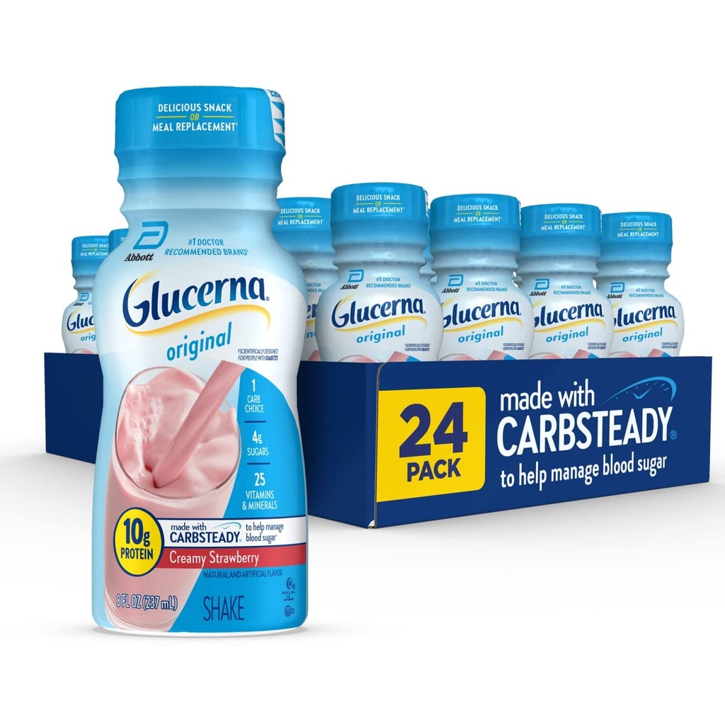 Sikre Plus Nutrition Shake 24 Pack & Glucerna Diabetic Nutritional Shake 24 Tæl