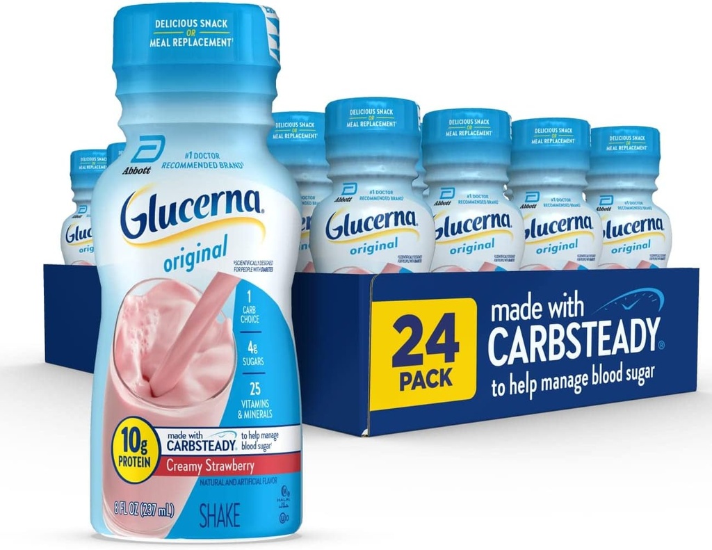 Sikre Plus Nutrition Shake 24 Pack & Glucerna Diabetic Nutritional Shake 24 Tæl