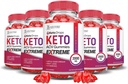Justified Laboratories (5 Pack Keto Drops Keto ACV Gummies Extreme 2000MG Keto Drops Keto Gummies Advanced Formel Apple Cider Vinagar med Pomegranate Beet Juice Powder B12 Vegan Non GMO 300 Gummys
