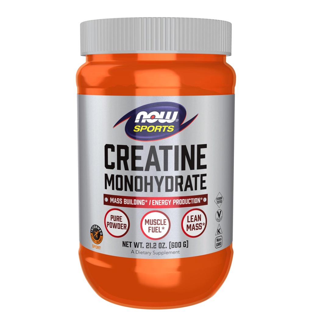 Now Foods Sports Nutrition, Creatine Monohydrat Powder, Mass Building * / Energiproduktion *, 21.2-Ounce