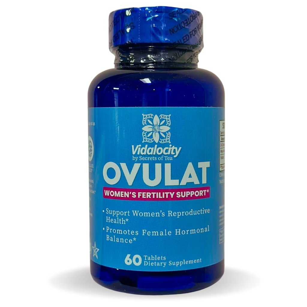 Hemmeligheder af te Vidality Kvinder Fertilitet Support - Natural Blend med D-Chiro-Inositol, Folate, Myo-Inositol - Hormonal Balance - 60 Vegetariske Kapsler