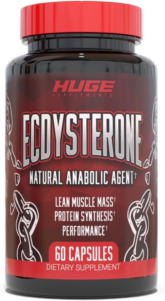 Ecdysterone Supplement, Natural Muscle Builder for Mænd, 1000mg Beta Ecdysterone Per Serving, Optimal doseret, Superior Absorption, 98% Højeste renhed til rådighed