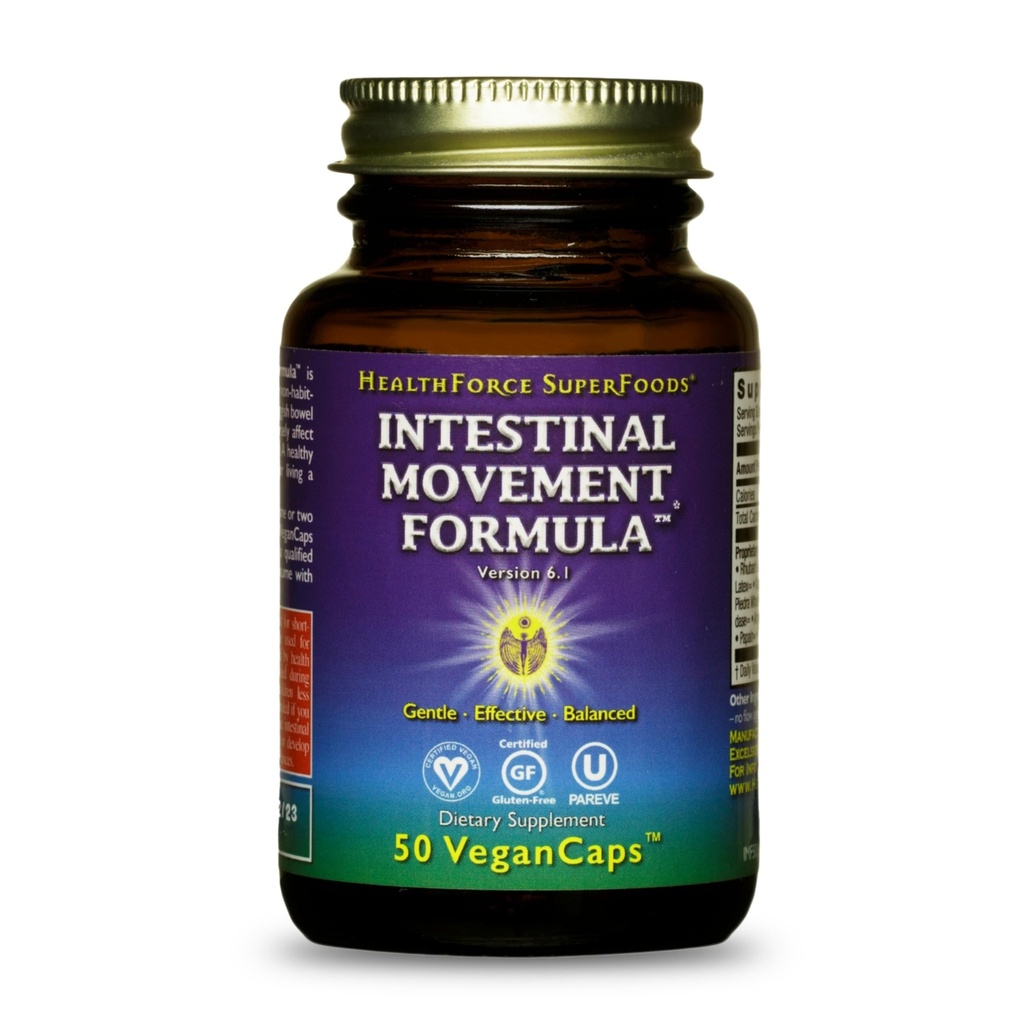HEALTHFORCE SUPERFOODS Intestinal Movement Formula 50 VegCap