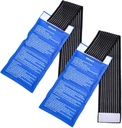 Gel Ice Cold Packs - (2-stykke sæt) Soft Genanvendelige Cold / Hot Compress, Giver Allevaate fælles og muskelsmerter. Fleksibel terapi fra skader - Skulder, Tilbage, Knee, Neck, Ankle & Mere.