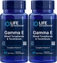 Life Extension Gamma E Mixed Tocopherols & Tocotrienols 60 Softgels (pakke med 2)